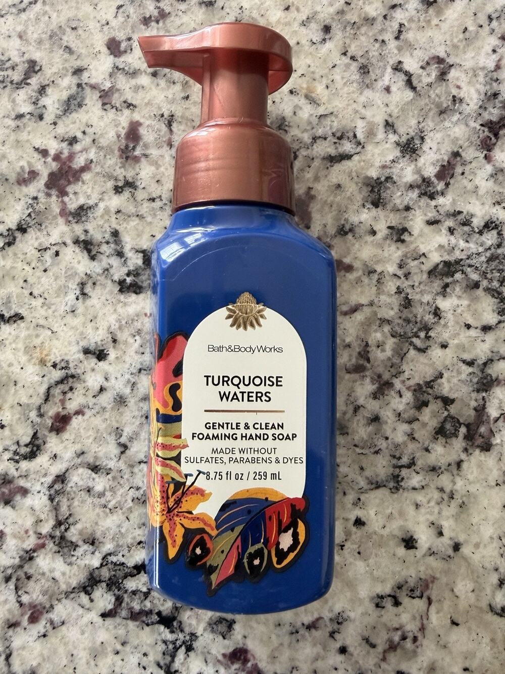 5 x Bath & Body Works Turquoise Waters Gentle Foaming Hand Soap 8.75 fl Oz